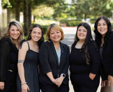 Five members of the Admissions team in a group photo.